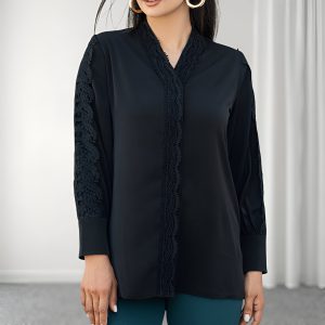 شومیز مجلسی مشکی سوفیا