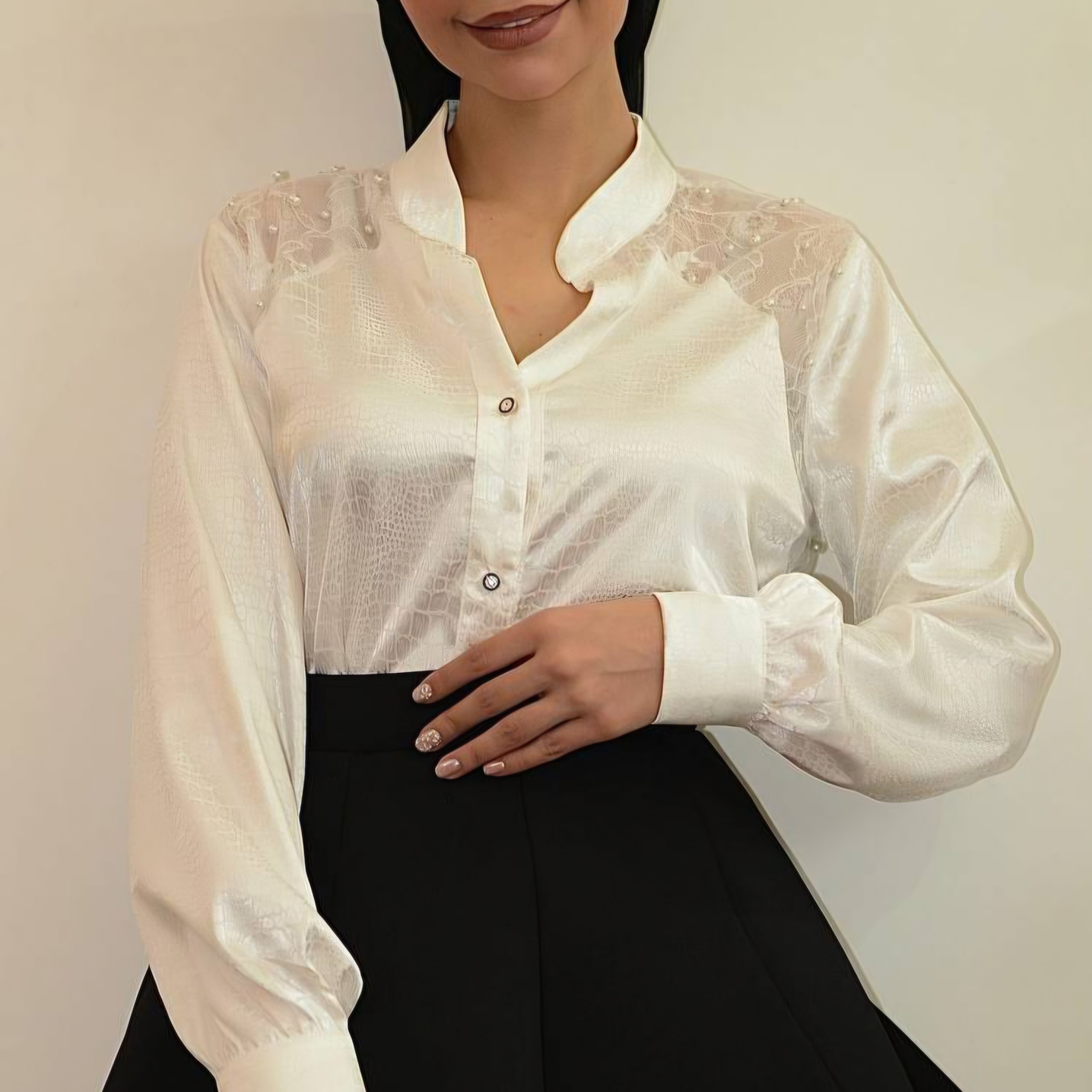 شومیز مجلسی آماندا|کد0683| - تصویر 3