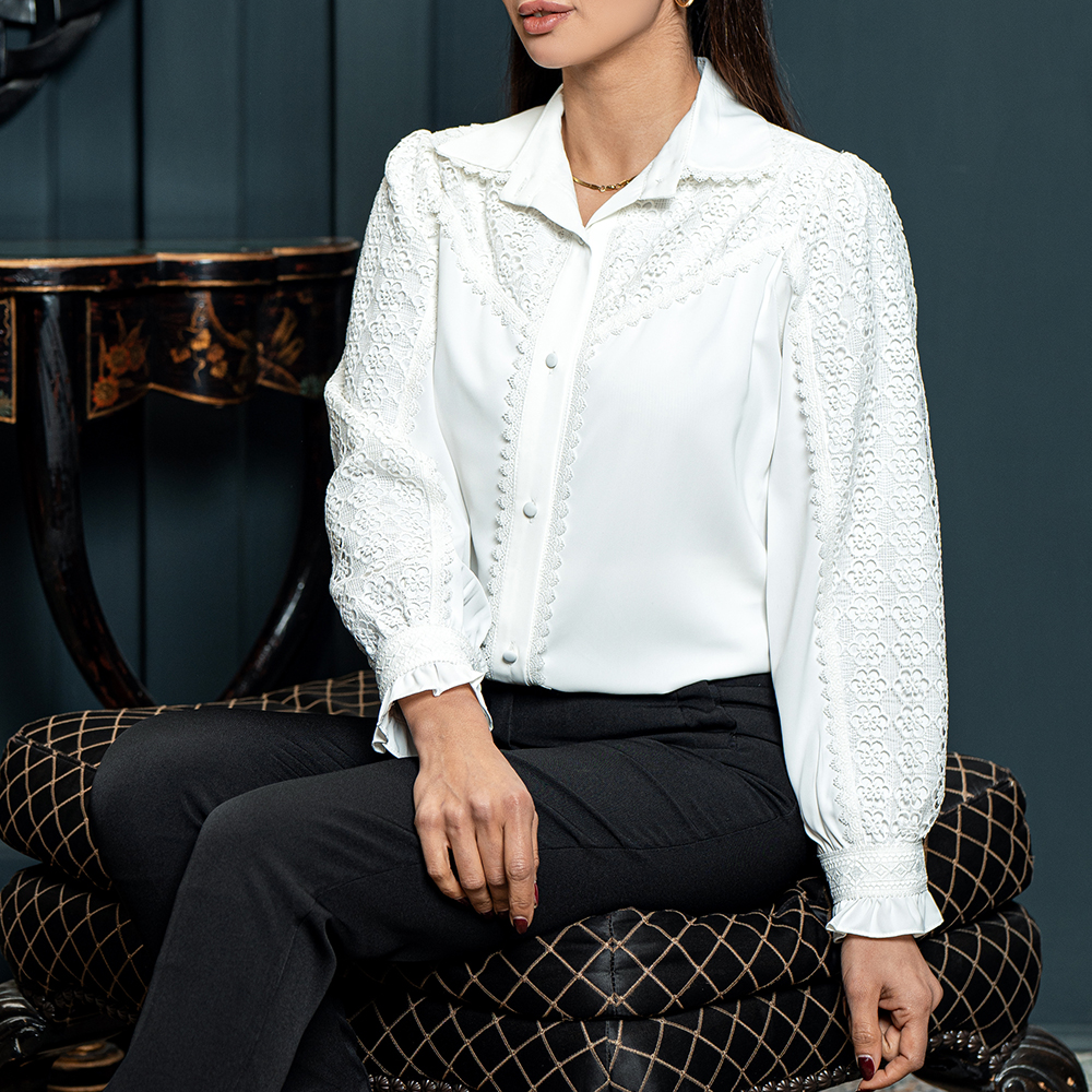 شومیز مجلسی یقه دار