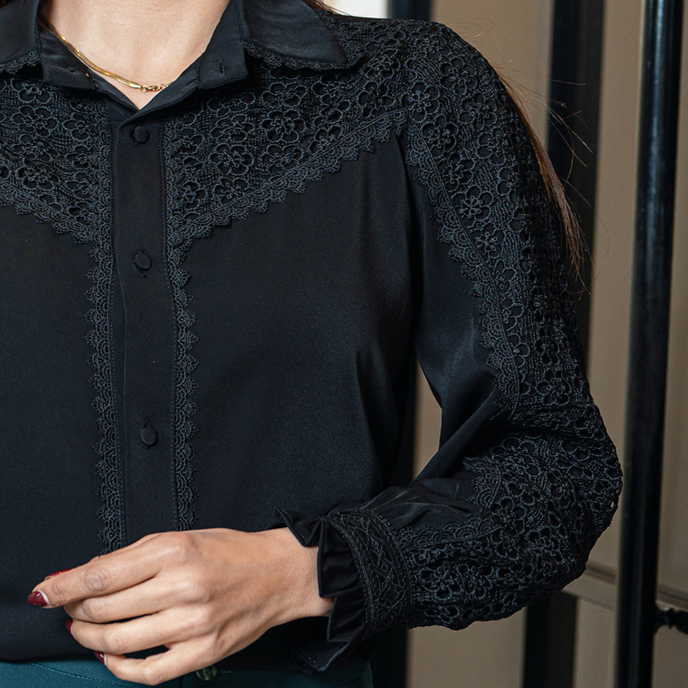 شومیز مجلسی روژان|کد10220| - تصویر 5